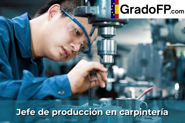 Carpintero 103 Jefe de producción en carpintería